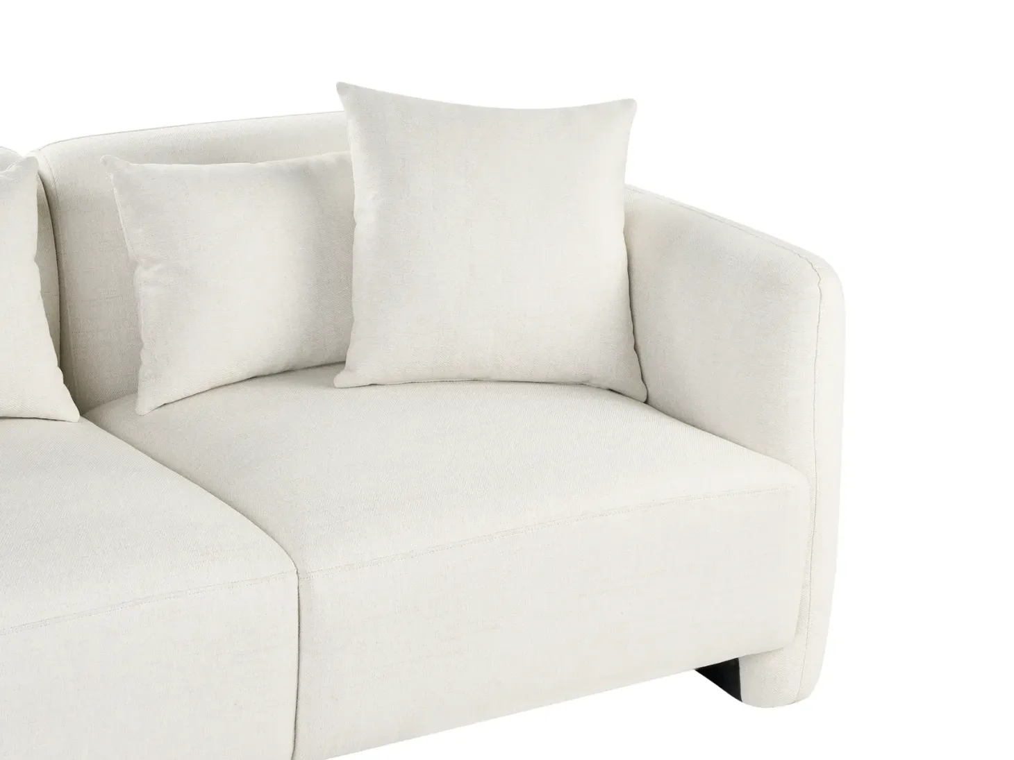 Sofa 3 personers EKENES Cremehvid