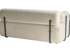 Sofa 2 personers ELVA Boucle Cremehvid