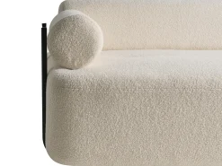 Sofa 2 personers ELVA Boucle Cremehvid