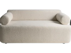 Sofa 2 personers ELVA Boucle Cremehvid