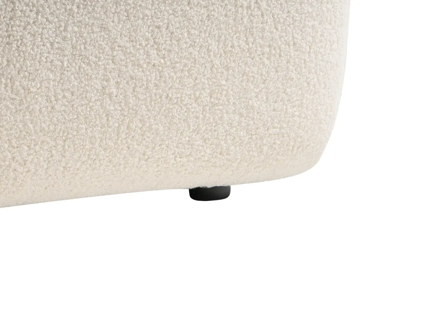 Sofa 2 personers ELVA Boucle Cremehvid