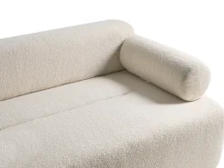 Sofa 2 personers ELVA Boucle Cremehvid