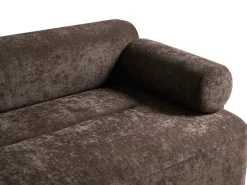 Sofa 2 personers ELVA Chenille Mørkebrun