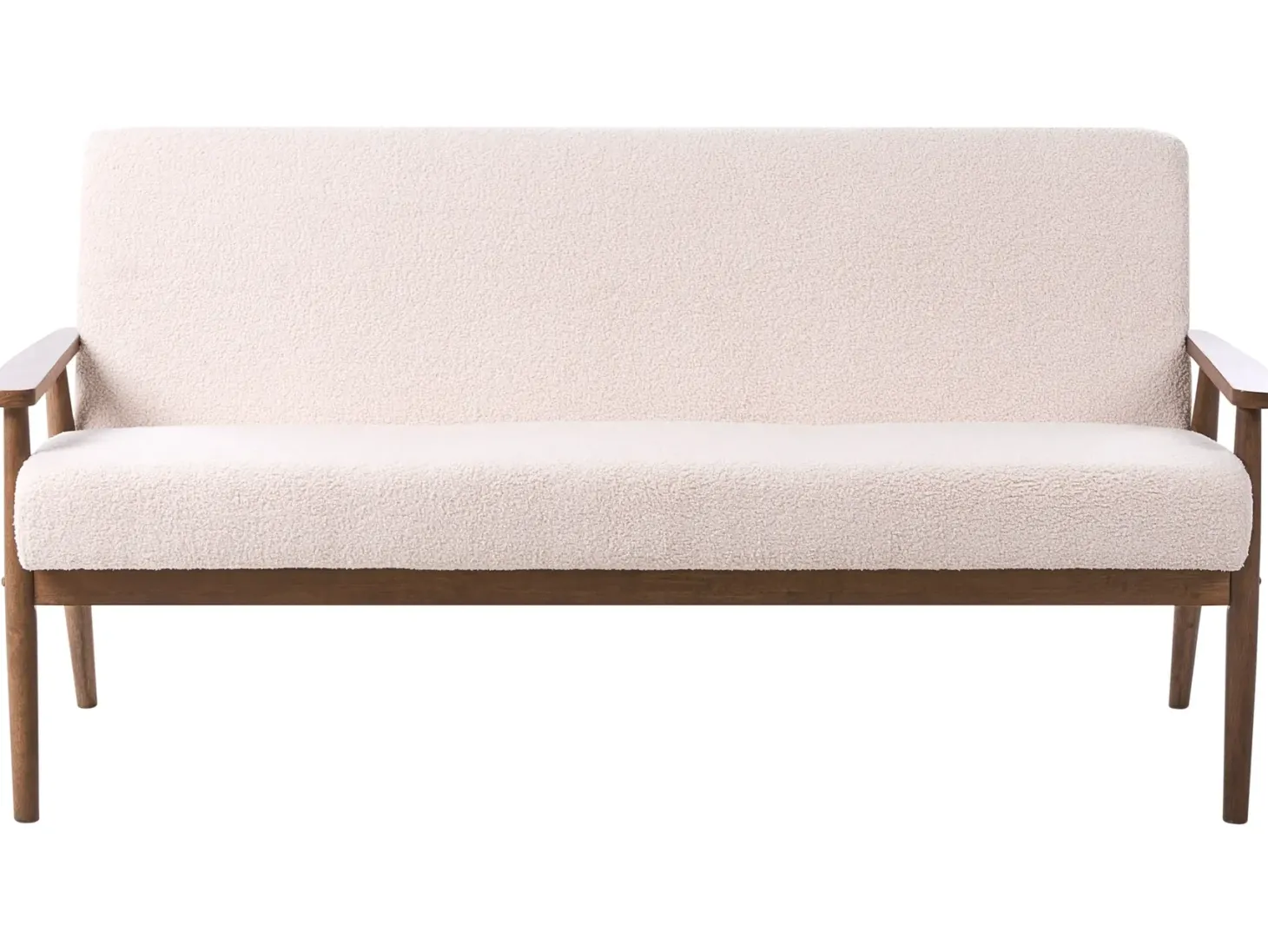 Sofa 3 personers ESRUM Boucle Mørkebrun/beige