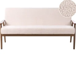 Sofa 3 personers ESRUM Boucle Mørkebrun/beige