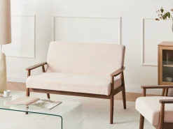 Sofa 2 personers ESRUM Boucle Mørkebrun/beige