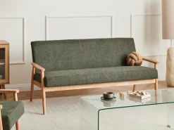 Sofa 3 personers ESRUM Lysebrun/ Grøn