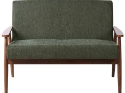 Sofa 2 personers ESRUM Mørkebrun/ Grøn