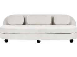 Sofa 3 personers FANSEN Cremehvid med pude