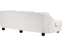 Sofa 3 personers FANSEN Cremehvid med pude