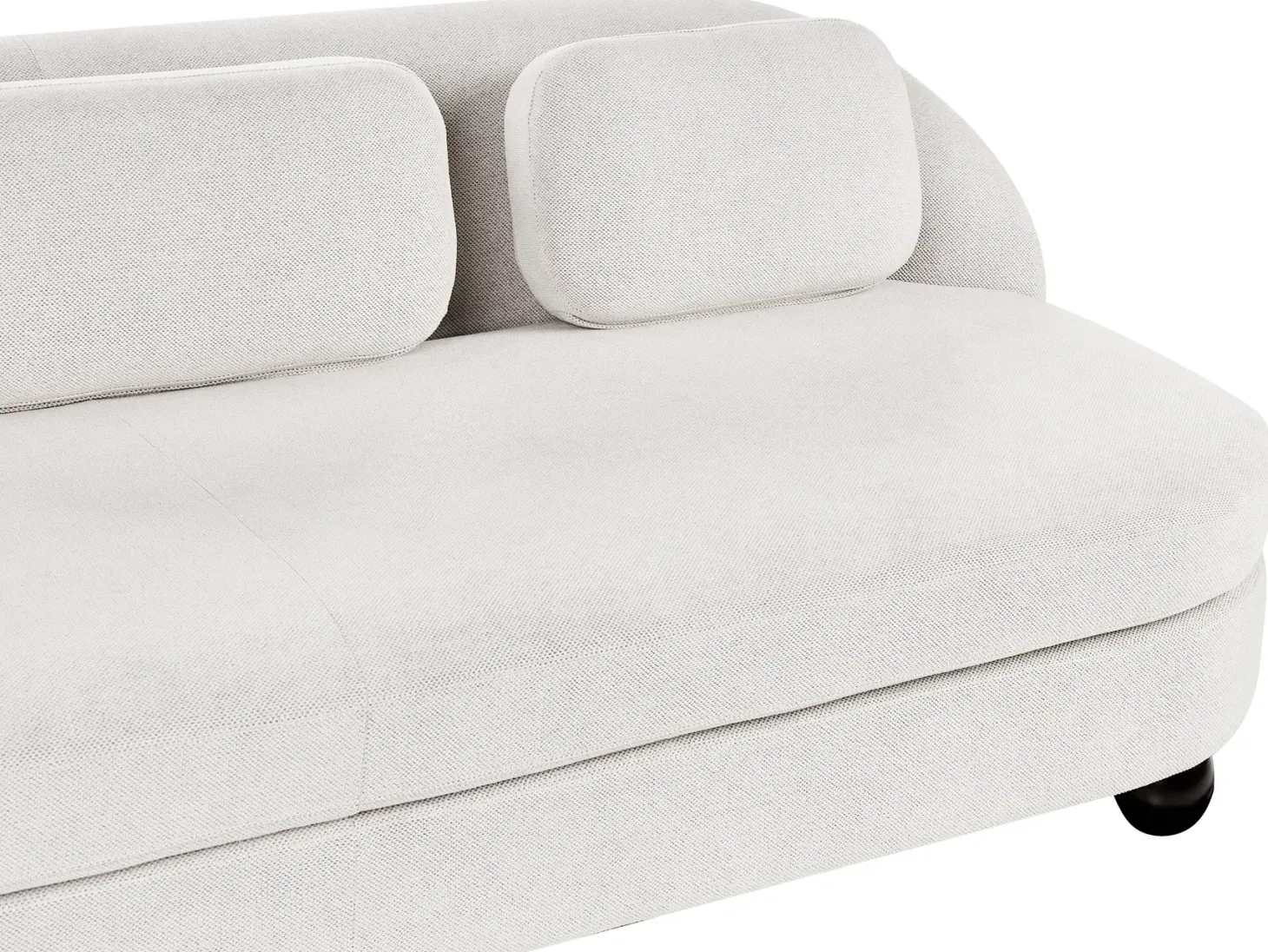 Sofa 3 personers FANSEN Cremehvid med pude
