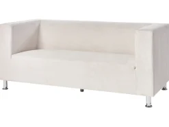Sofa 3 personers FLORO Chenille Cremehvid