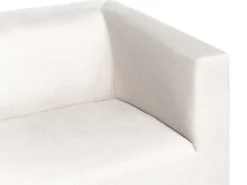 Sofa 3 personers FLORO Chenille Cremehvid