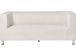 Sofa 3 personers FLORO Chenille Cremehvid