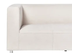 Sofa 3 personers FLORO Chenille Cremehvid