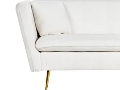 Sofa 3 personers FREDERICA Boucle Cremehvid