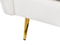 Sofa 3 personers FREDERICA Boucle Cremehvid