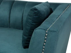 Sofa 3 personers GAULA Velour Blågrøn