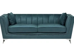 Sofa 3 personers GAULA Velour Blågrøn
