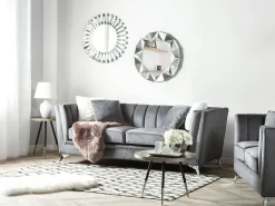 Sofa 3 personers GAULA Velour Grå