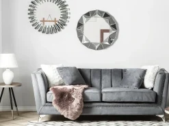 Sofa 3 personers GAULA Velour Grå