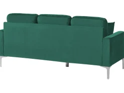 Sofa 3 personers GAVLE Velour Smaragdgrøn