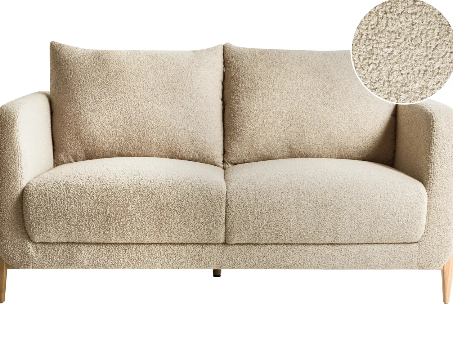 Sofa 2 personers GIMO Boucle Beige