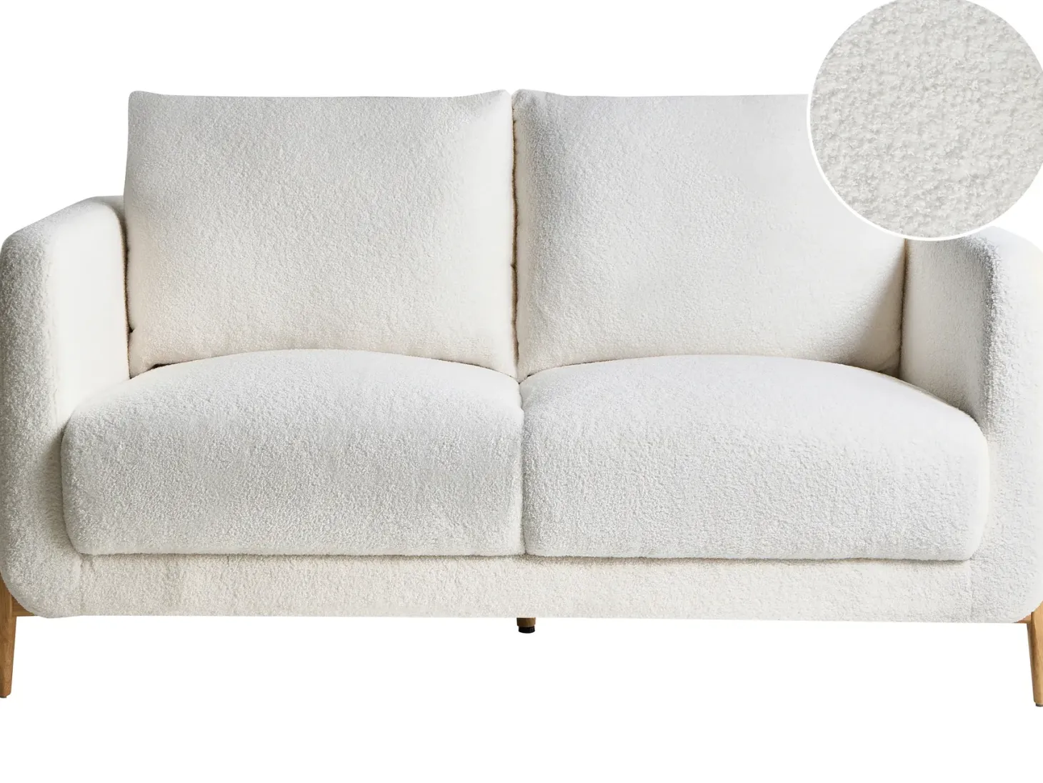 Sofa 2 personers GIMO Boucle Hvid