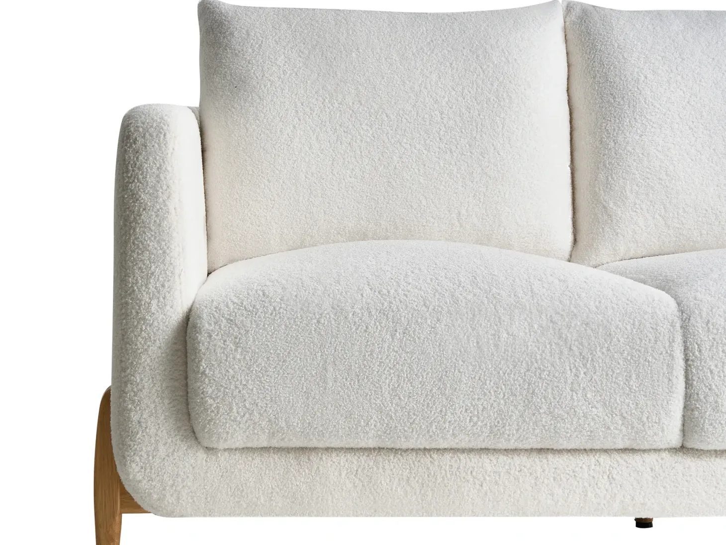 Sofa 2 personers GIMO Boucle Hvid