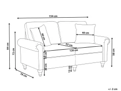 Sofa 2 personers GINNERUP Brun
