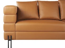 Sofa 3 personers GRANNA Kunstlæder Brun