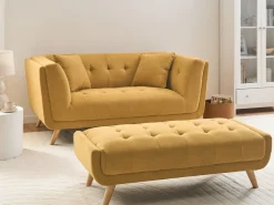 Sofa 2 personers HABO Sennepsgul