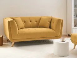 Sofa 2 personers HABO Sennepsgul