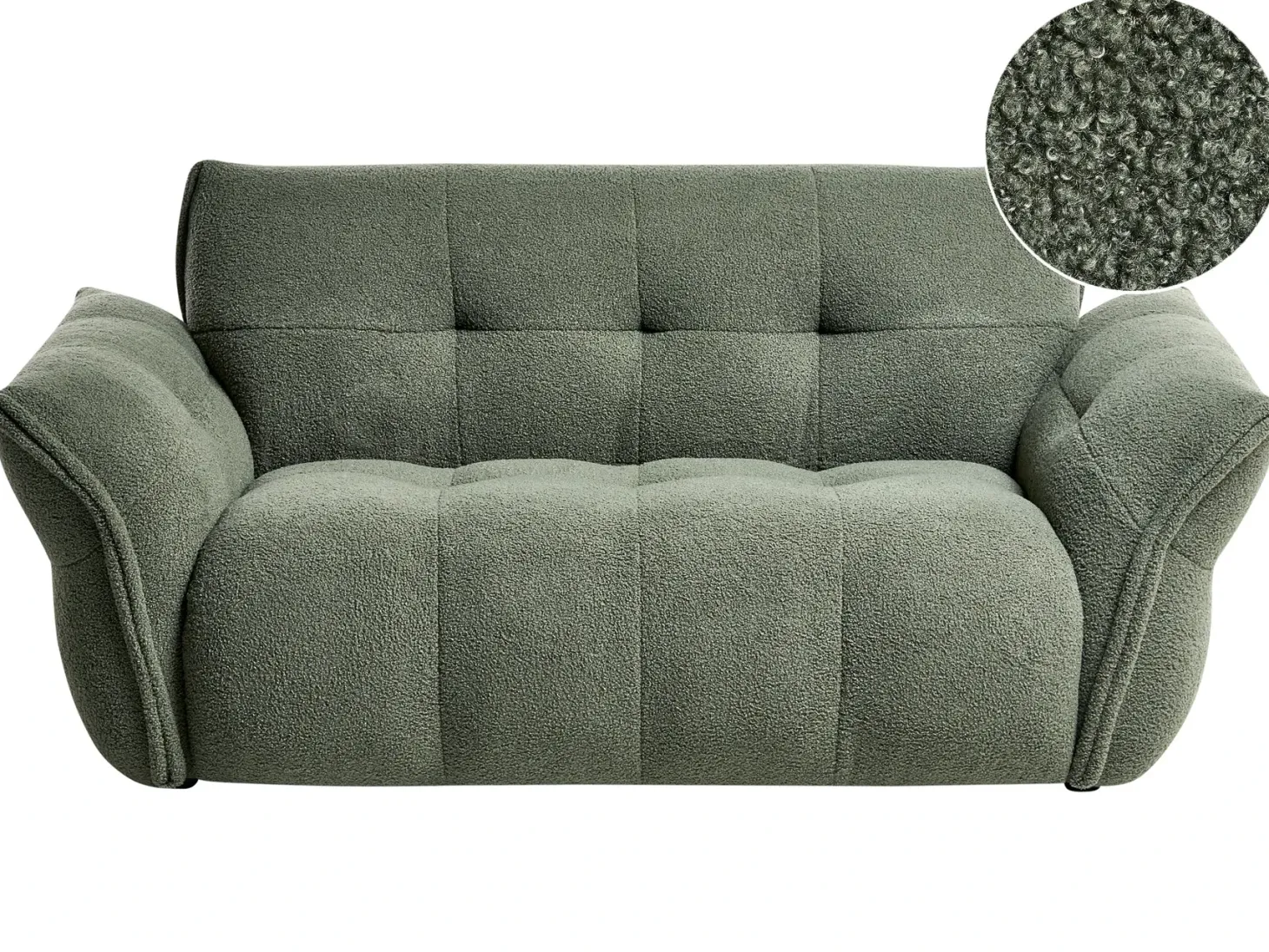 Sofa 2 personers HALBA Boucle Grøn