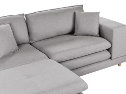 Sofa 2 personers HEDEN Grå med fodskammel