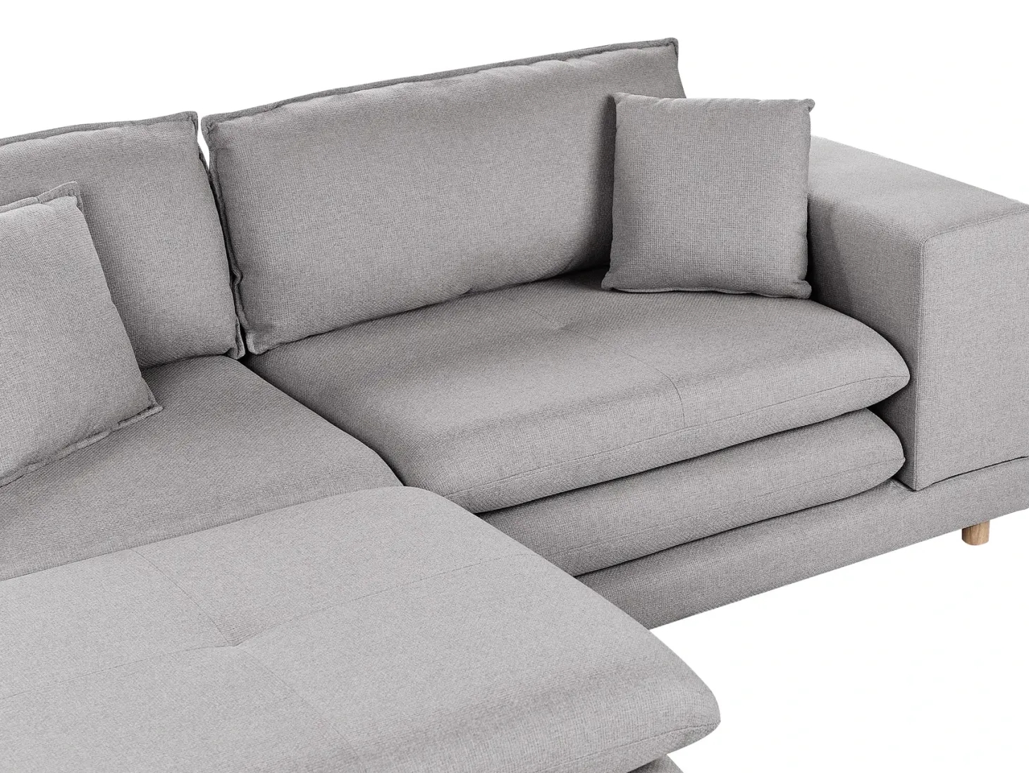 Sofa 2 personers HEDEN Grå med fodskammel