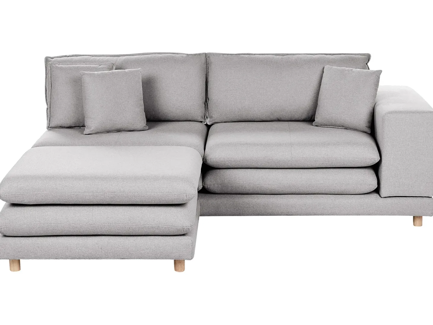 Sofa 2 personers HEDEN Grå med fodskammel