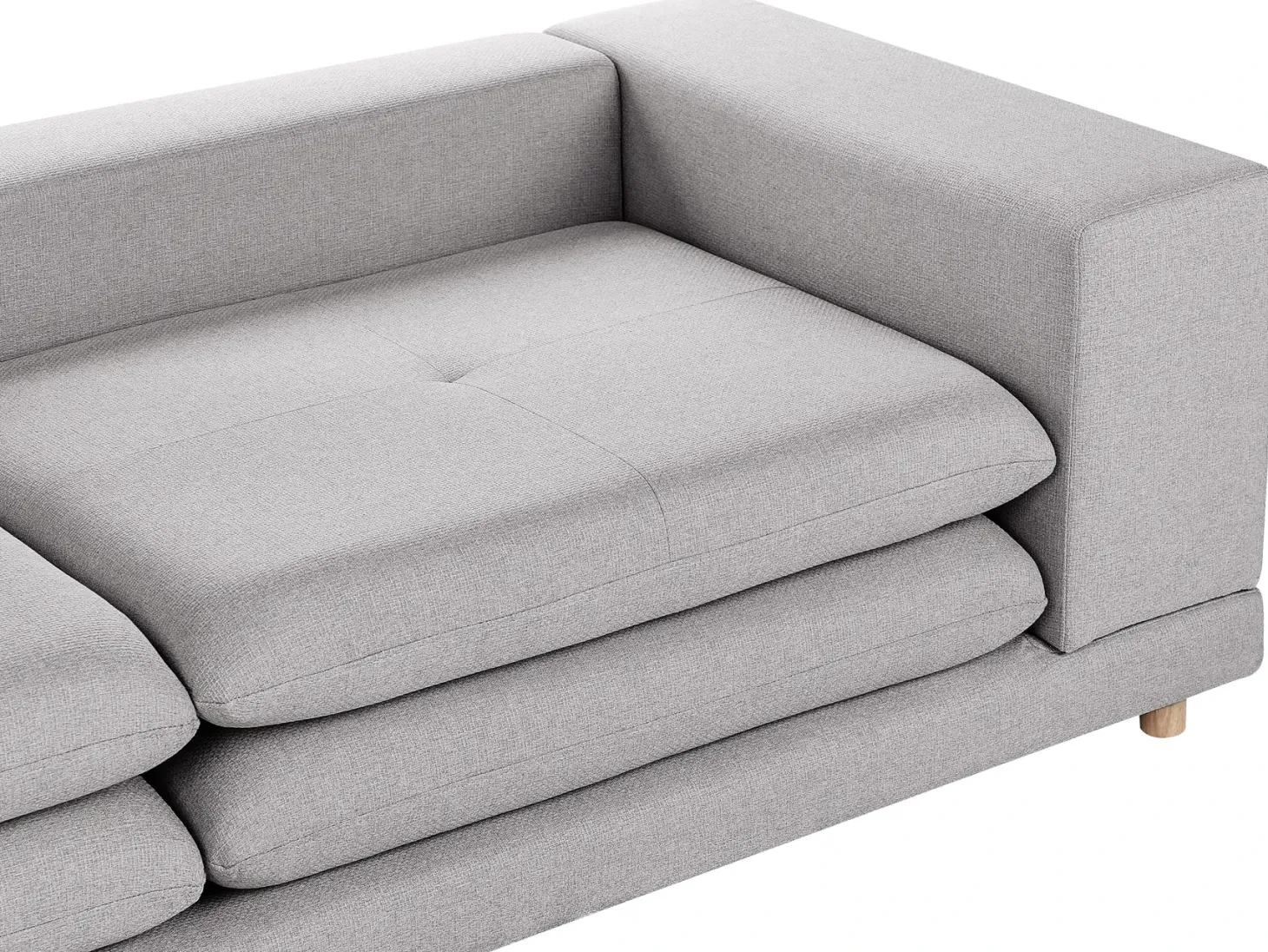 Sofa 2 personers HEDEN Grå med pude