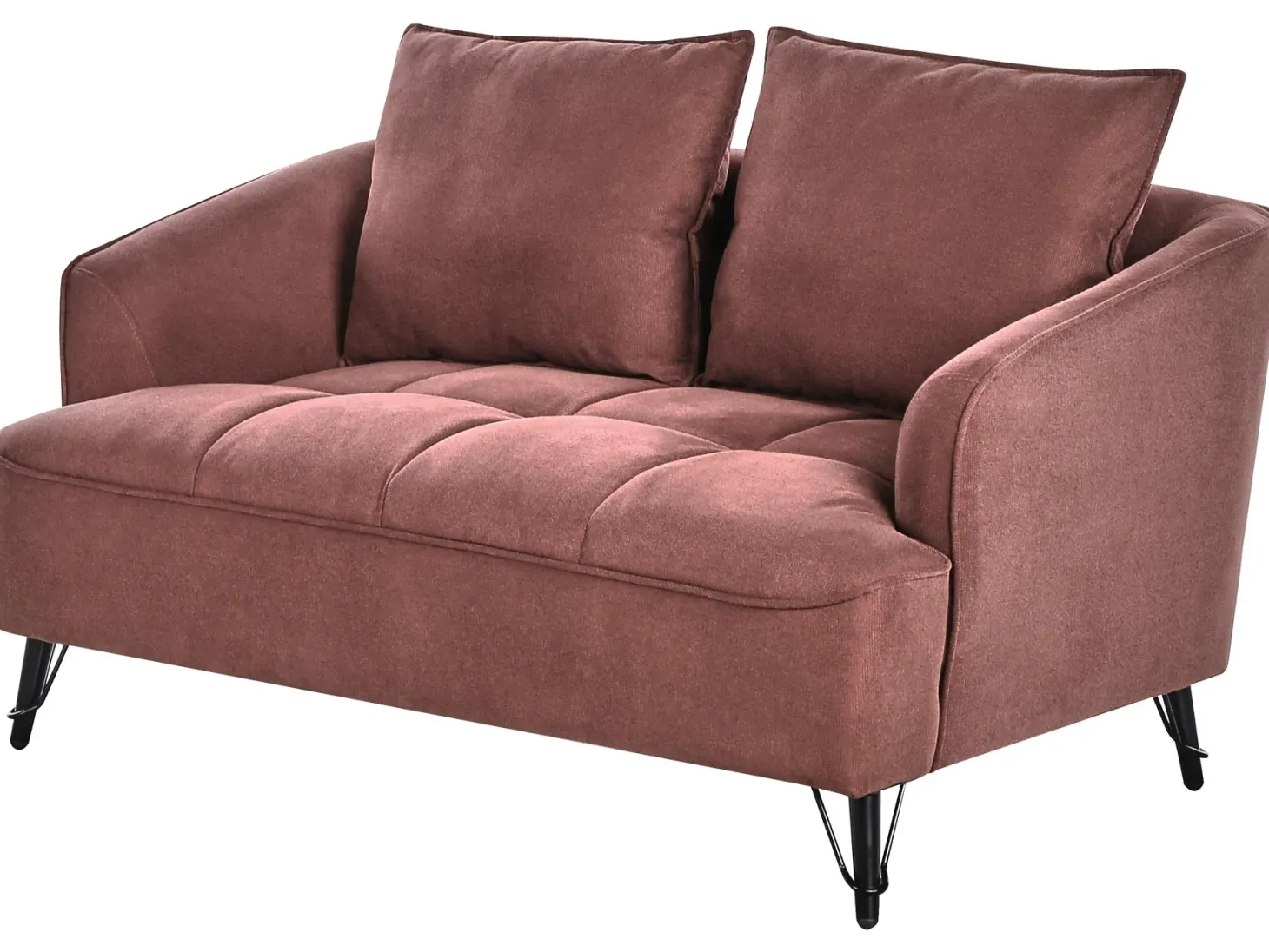 Sofa 2 personers HOBRO Bordeaux