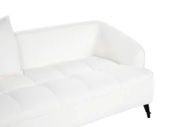 Sofa 3 personers HOBRO Boucle Hvid