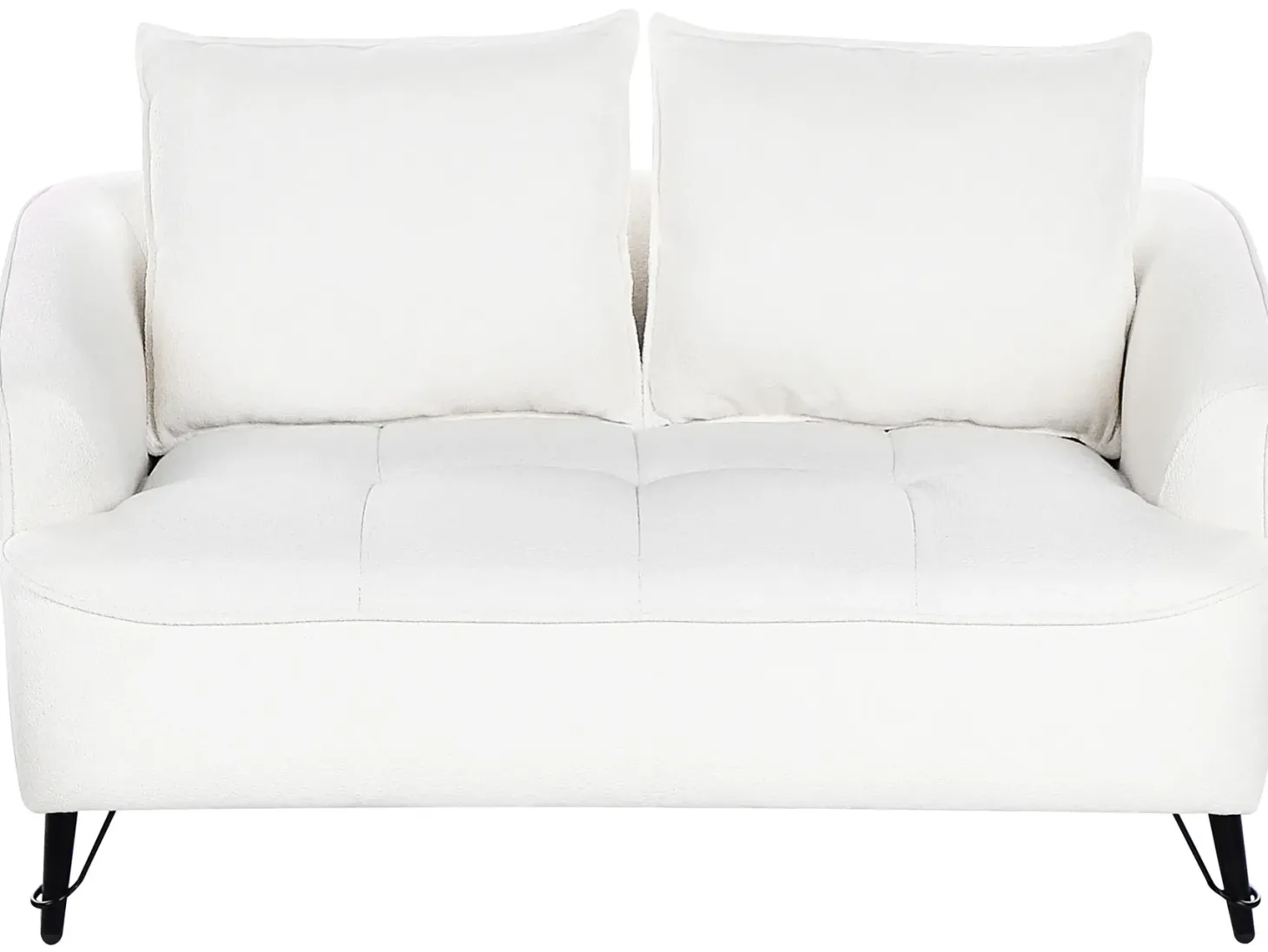 Sofa 2 personers HOBRO Boucle Hvid