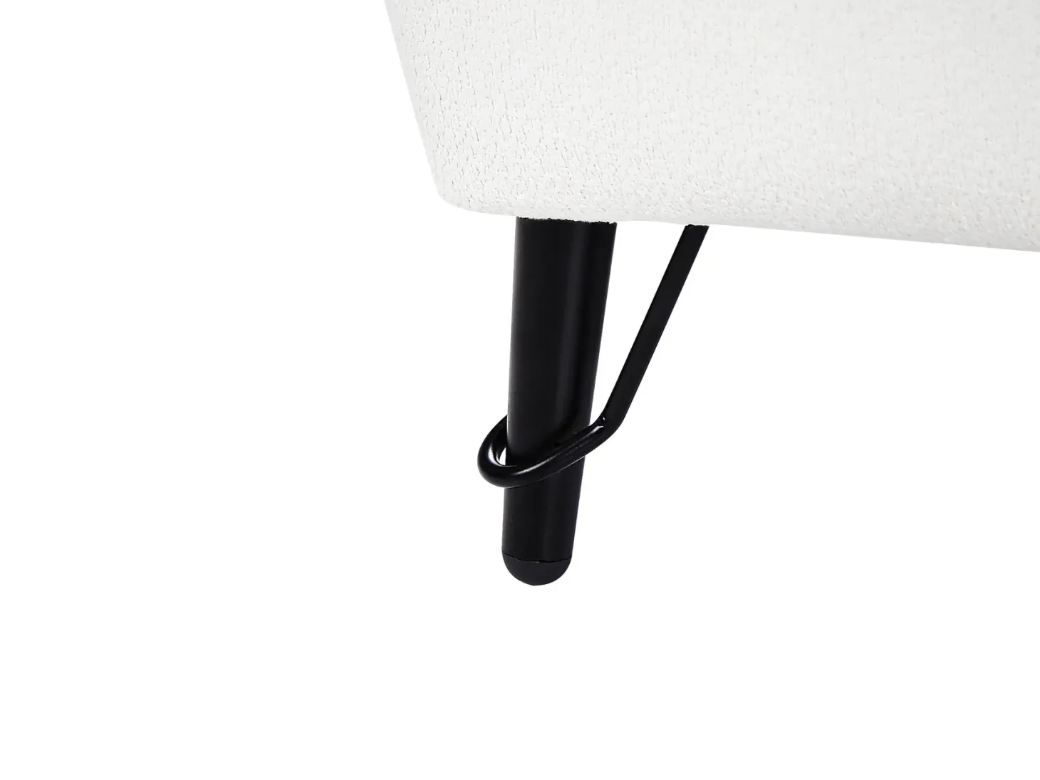Sofa 2 personers HOBRO Boucle Hvid