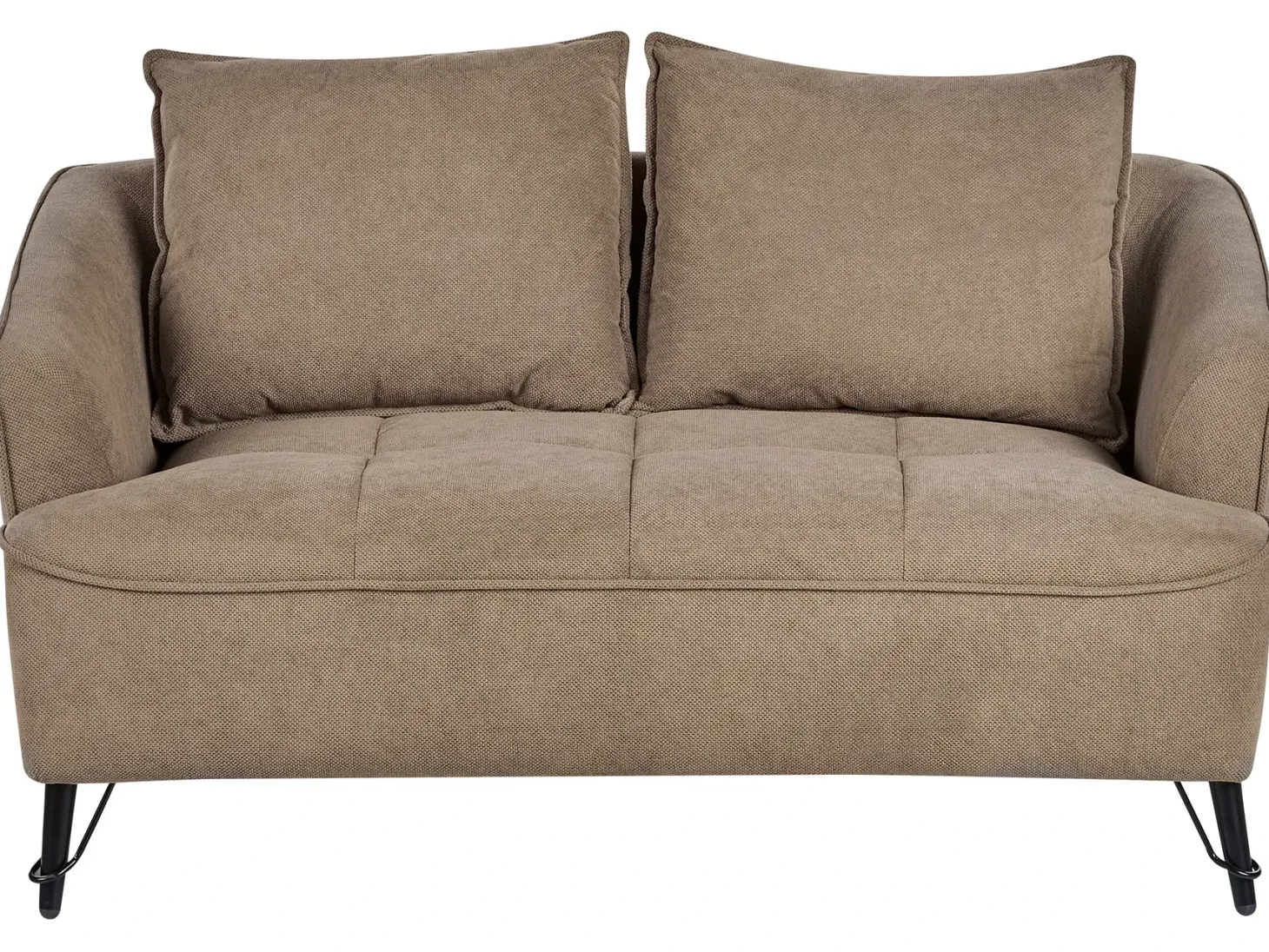 Sofa 2 personers HOBRO Lysebrun