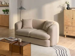 Sofa 2 personers HUSBY Boucle Beige
