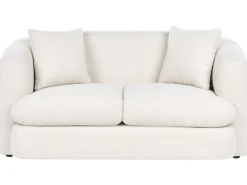 Sofa 2 personers HUSBY Boucle Cremehvid