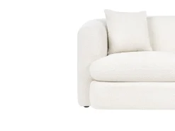 Sofa 2 personers HUSBY Boucle Cremehvid