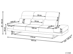 Sofa 3 personers IKAST Cremehvid