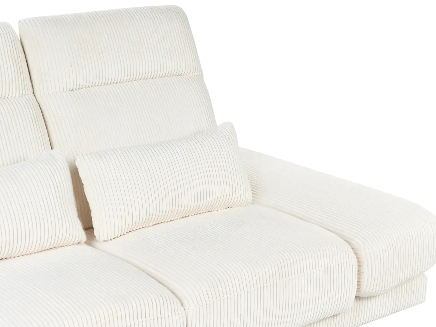 Sofa 3 personers IKAST Fløjl Lys Beige