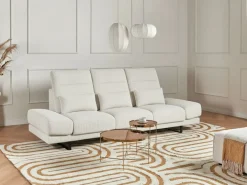 Sofa 3 personers IKAST Fløjl Lys Beige