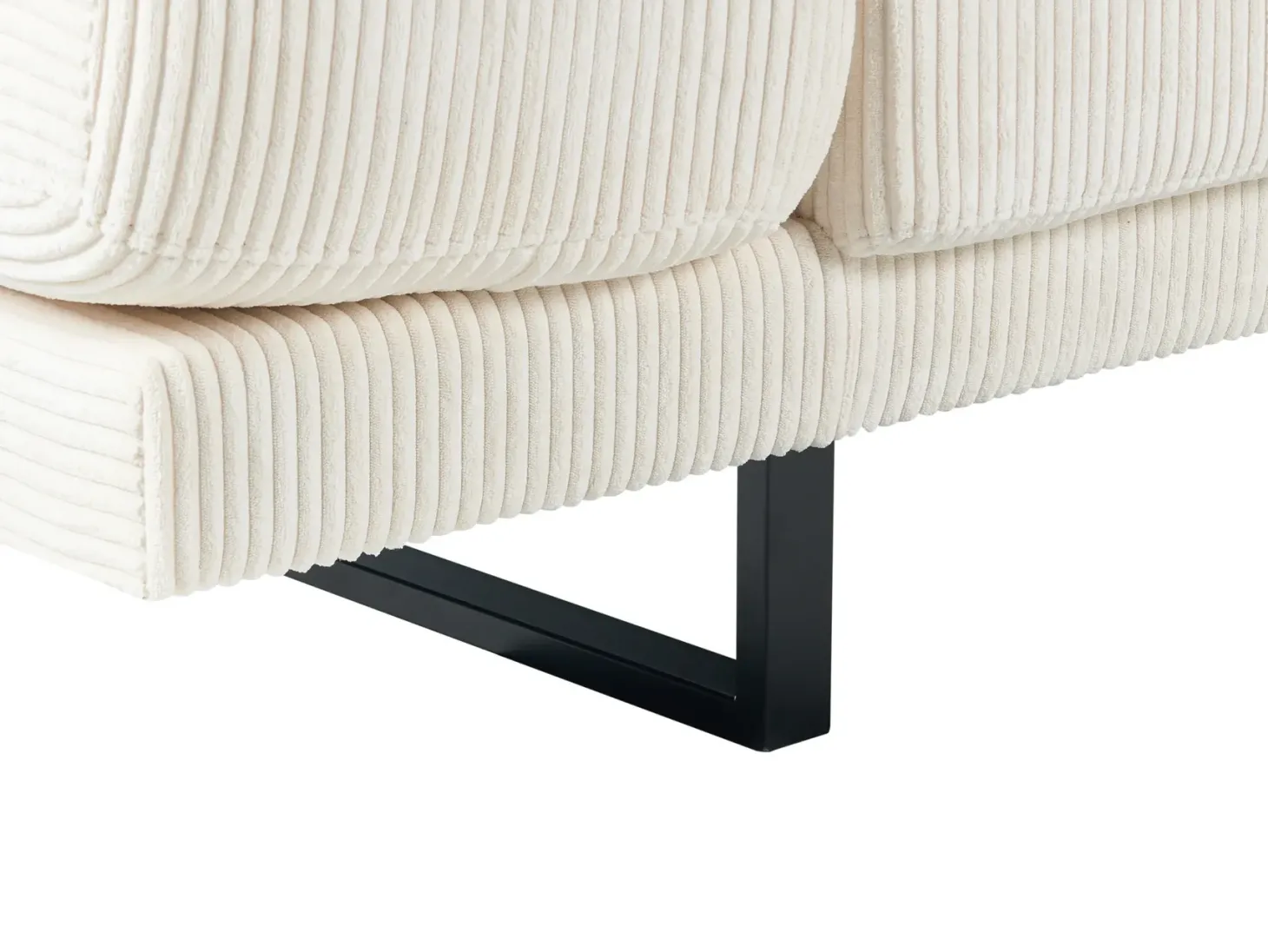Sofa 3 personers IKAST Fløjl Lys Beige